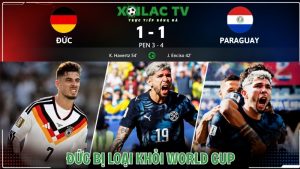 Đức bị loại khỏi World Cup 2026 sau cú sốc luân lưu